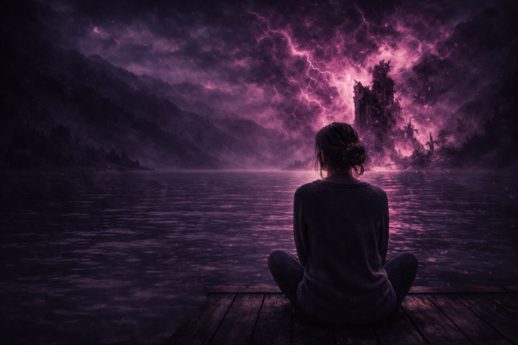 Looking Out Over a Lake