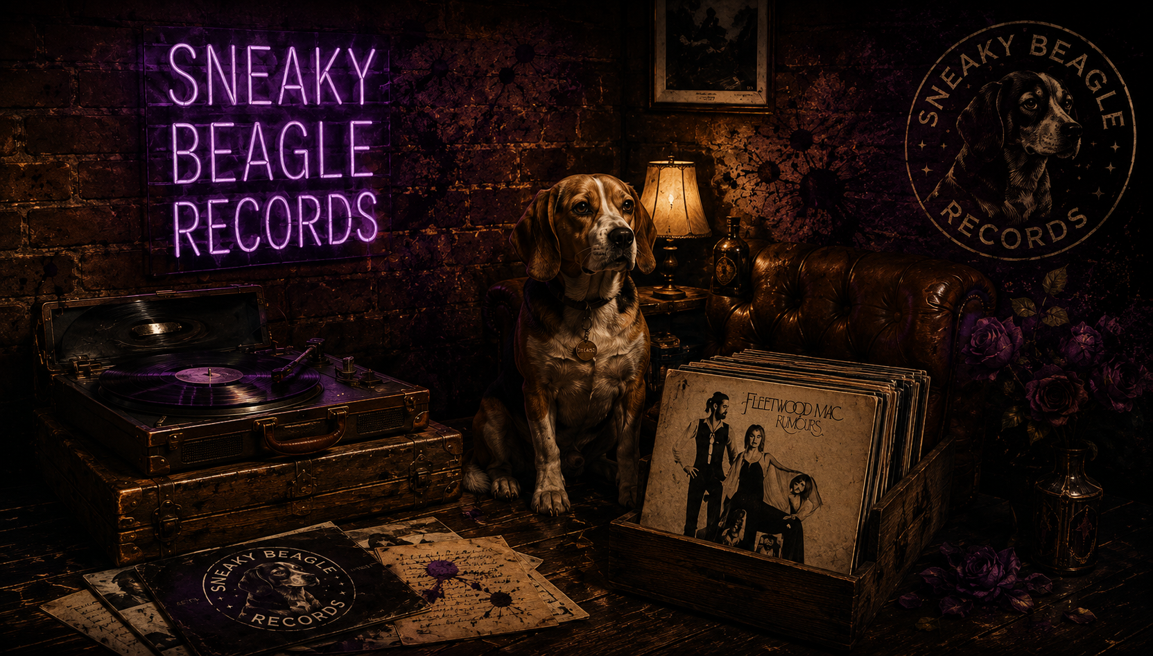 Sneaky Beagle Records Background Image